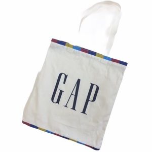GAP Cotton tote White Blue NWOT